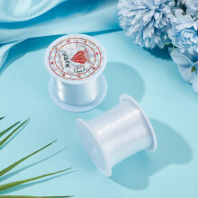 Nylon-Angelgarn, transparent, 0,2 mm, 100 m pro Rolle, 2 Rollen