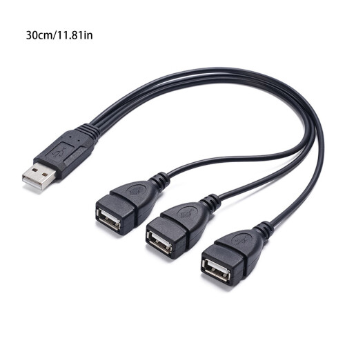 Καλώδιο επέκτασης USB αρσενικό σε τρία θηλυκά για βολική σύνδεση και φόρτιση 2