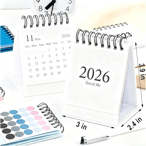 Μικρό Ημερολόγιο2026-2027, Μίνι Επιτραπέζιο Ημερολόγιο Επιτραπέζιο Ημερολόγιο με 2