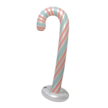 Décoration gonflable en forme de canne à sucre, grande taille, en PVC, pour Noël, maison, fête, jardin, intérieur et extérieur.