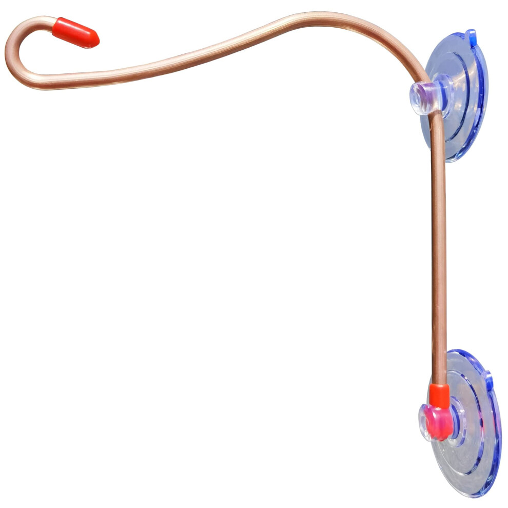 Copper Window Hook For Hummingbird Feeder With Suction Cups 962029904175