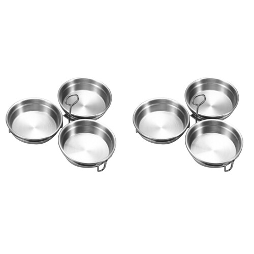 2PCS Stainless Steel Poached Egg Maker (3 Cups), Compatible with Home Kitchen, for Poached/Scrambled Eggs – 7"