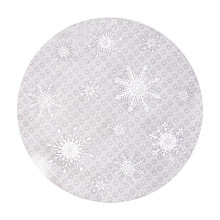 Snowflake Pattern Placemats Washable Easy to Clean Stain-Resistant and High-Temperature Resistanted for Home Party Holiday Decorations