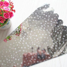 100pcs Flower Wrapping Bag OPP Silver Printing for Flower Storage during Festivals