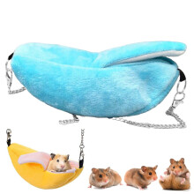 Banana Bed House, Hammock for Small Animal, Warm Bed House, Cage Nest for Sugar Glider Hamster Small Bird Pet