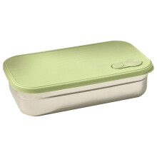 Boîte à bento en acier inoxydable à 2 compartiments pour adultes, contenants alimentaires réutilisables avec couvercles – Idéale pour les