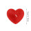 Vela blanca con forma de corazón (1 unidad) 2