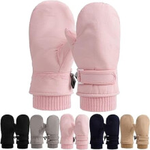 Kids Snow Gloves, Toddler Snow Gloves, Winter Cold Weather Windproof Warm Mittens For Boys Girls