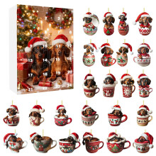 Calendrier de l'Avent pour couples avec 24 décorations festives