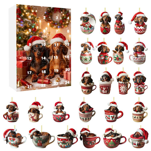 Calendrier de l'Avent pour couples avec 24 décorations festives