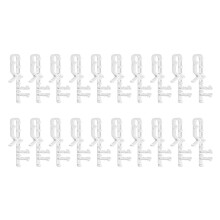20 Pack Hidden Channel Clips Blind Clips Clips for Blinds 17/8Inch Plastic Clips for The with A In The Back Window Blind Clips Plastic Valanc, Clear