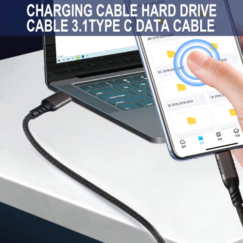 Καλώδιο USB 3.2 USB A σε τύπο 3.2 Καλώδιο μεταφοράς δεδομένων 10Gbps Καλώδιο γρήγορης 1