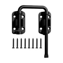 Stainless Steel Sliding Door Locking Matte Black Heavy-Duty Long-lasting Secure Locking for Indoor/Outdoor