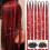 Kit de apliques de cabelo vermelho com ferramenta, 6 unidades, 1200 mechas, 47 polegadas (119 cm). 1