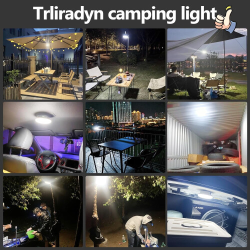 Lampe de camping rechargeable NestE 4000 lm, 3 modes, IPX5 2