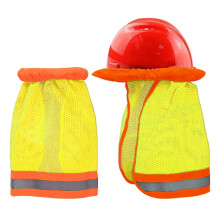 Hard Hat Shade Hard Hat Brim Shade UV Protection 2 Pieces Neck Cover with Reflective Strap Lightweight Helmet Accessories for Men & Women like-minded