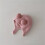 Babywintermutsje met pompon en roze fleecerand 1