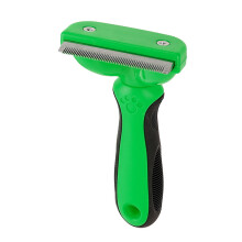 Green Medium Pet Comb Dog Cat Deshedding Brush Undercoat Mat Breaker Grooming Tool