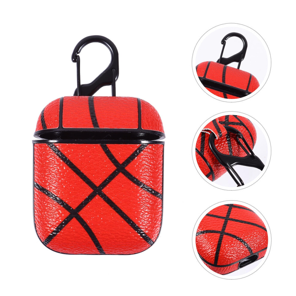 1Pc Pu Leather Earphone Case Protective Cover Compatible For Compatible With Airpods1/2 9422877832040