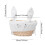 Easter Wicker Basket Rabbit Shape with Handle and Liner 3