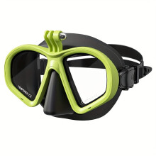 Anti-fog Swimming Snorkeling Mask with Mount, Camera Installation for Diving and Freestyle Water Play, Leakproof