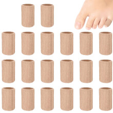 Natracure Gel Toe Tubes – Reusable Cushion Protectors for Ingrown Toenails, Corns, Blisters, Warts (Small); Compatible with Natracure