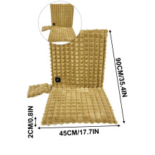 Yoloke Heated Seat Cushion for Hips & Back, USB-Powered Chair & Car Heating Pad – Compatible with Most Office Chairs