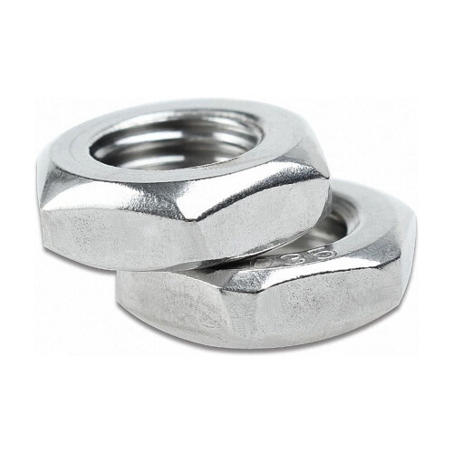 DIN439 Thin Hex Nuts, 304 Stainless Steel, M3–M20 2