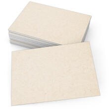 50-pakning, 4x6 rustikke blanke kort i kraftstil, tungvekt