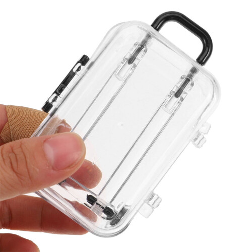 Mini clear storage boxes office organizer 2-pack
