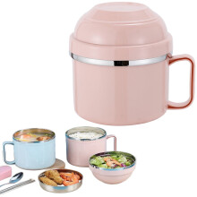 Bol-tasse micro-ondable grande capacité, sans BPA, avec couvercle – pour soupes, ragoûts, café ; idéal pour les étudiants et les déjeuners