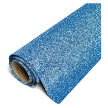 Glitter HTV Staromodrá role 11,8 palce x 5 yardů