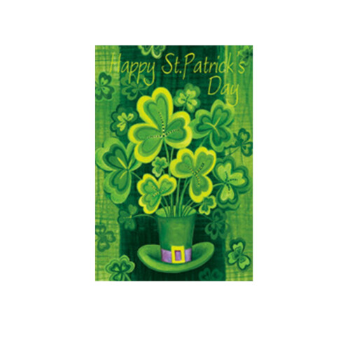 St. Patrick's Day-Poster mit Kleeblattrand