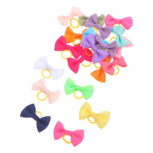 20PCS Puppy Headband Rubber Bowknot for Hair Braids on Pets