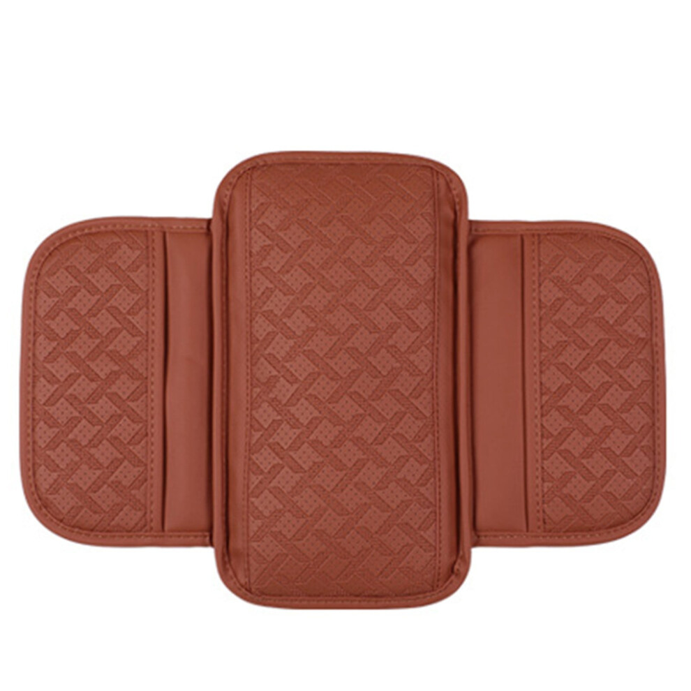 Universal Waterproof Car Armrest Cover With Storage Bag Grey 974856845361