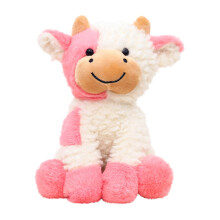 Muñeco de peluche de vaca de 8 pulgadas, suave y aterciopelado.