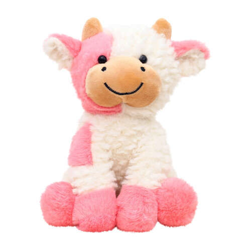 Peluche vache de 20 cm en velours doux