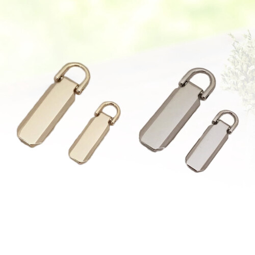 1Set Repair Pull Tabs Silver Zipper Sliders Practical Replacement for Backpacks and Jackets