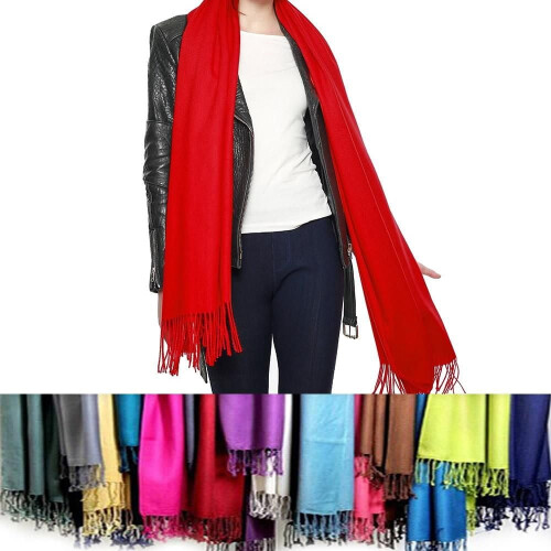 Σάλι Pashmina Privilege με κρόσια