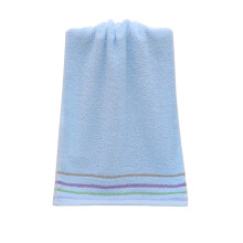 Serviette à mains rayée - 73 x 34 cm, gant de toilette doux et ultra-absorbant pour salle de bain, spa, salle de sport et usage domestique