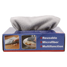 1 boîte de chiffons de nettoyage en microfibre, chiffons de nettoyage de cuisine en microfibre extractibles.