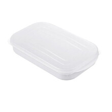 Grand récipient de conservation des aliments en plastique avec couvercle, compatible avec le congélateur et le micro-ondes, sans BPA, étanche,