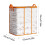 Sac de rangement en PVC transparent à double fermeture éclair étanche 3