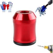 Upgraded Strong Magnetic Screw Ring, 1/4" (6.35mm) Universal Head, Compatible with Drills, for Home/Mechanical/Woodworking Repairs
