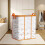 Sac de rangement en PVC transparent à double fermeture éclair étanche 6