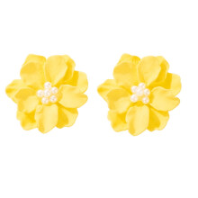 Woman Flower Earrings Party Club Accessories Ear Earrings Fashion Jewelry Korean Pearl Earrings Birthday Gift