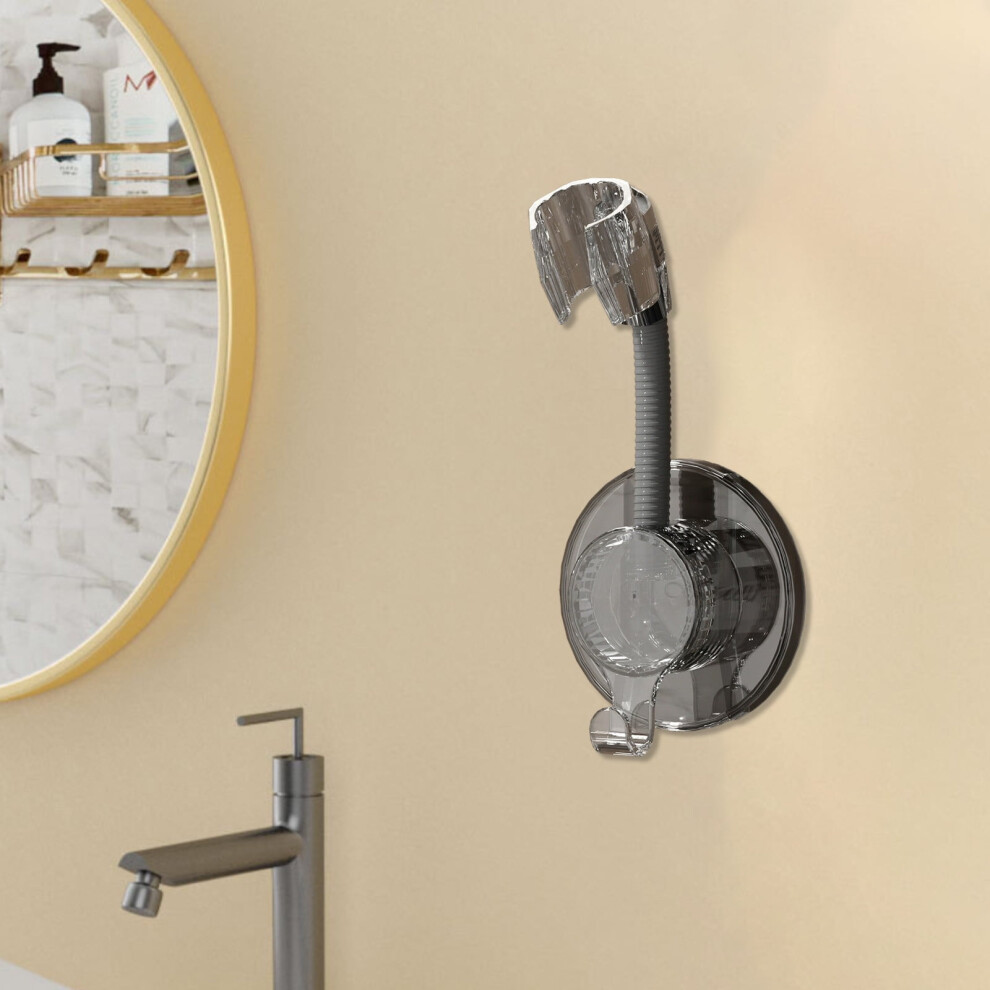 Gray Bracket, Adjustable Fixed Hanging Stand With Bayonet Rosette Base For Bathroom Shower Installation, 1 Pc 9085618308794