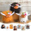 Pelúcia de vaca das Terras Altas com estampa floral romântica de 30 cm (12 polegadas) 7