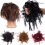 Extensión de moño de cabello sintético, rizada, elástica, scrunchie 5
