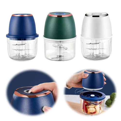 Draadloze mini-foodprocessor 300 ml – Knoflookhakker 1